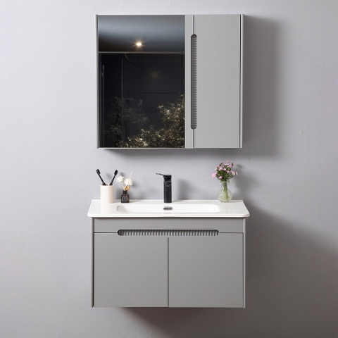 Bộ tủ chậu lavabo, tủ gương phòng tắm MW2701