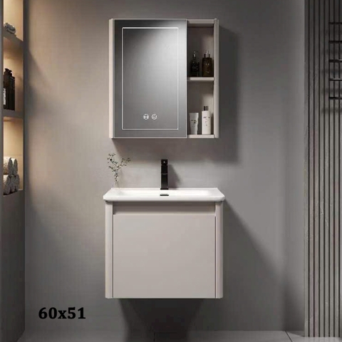Bộ tủ chậu lavabo, tủ gương phòng tắm CR-517
