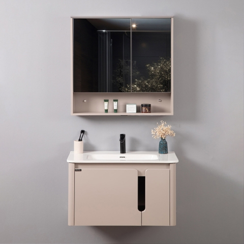 Bộ tủ chậu lavabo, tủ gương phòng tắm MW2807