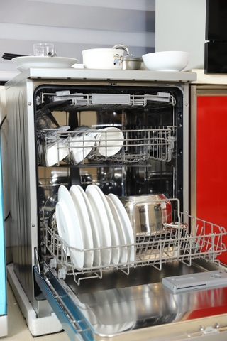 Máy rửa bát Texgio Dishwasher TG DT2026 - Mini 6 Bộ Sấy Khí Nóng, Diệt Khuẩn UV