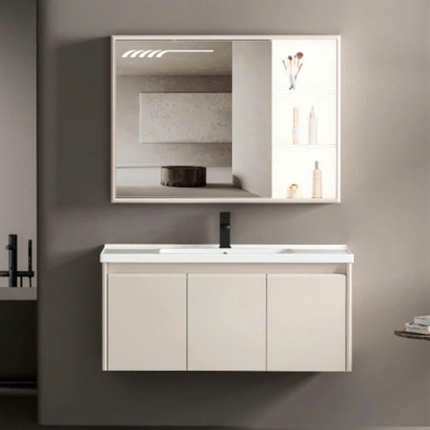 Bộ tủ chậu lavabo, tủ gương phòng tắm TC 015
