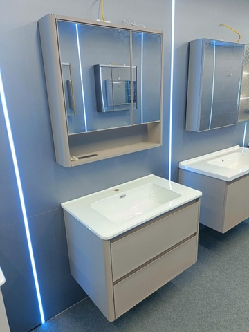 Bộ tủ chậu lavabo, tủ gương phòng tắm TC 032-80