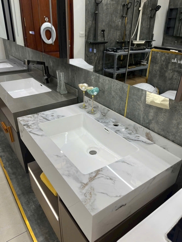 Bộ tủ chậu lavabo, tủ gương phòng tắm WL 2030