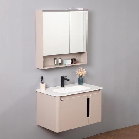 Bộ tủ chậu lavabo, tủ gương phòng tắm MW2807