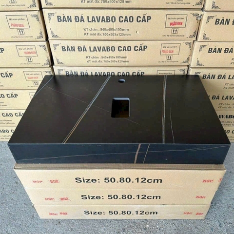 Bàn đá đơn đặt chậu dương bàn hộp đen