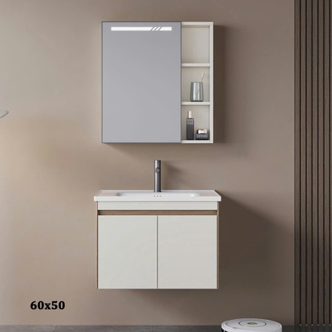 Bộ tủ chậu lavabo, tủ gương phòng tắm CR-298
