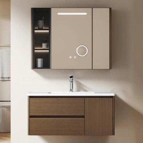 Bộ tủ chậu lavabo, tủ gương phòng tắm CR-T09