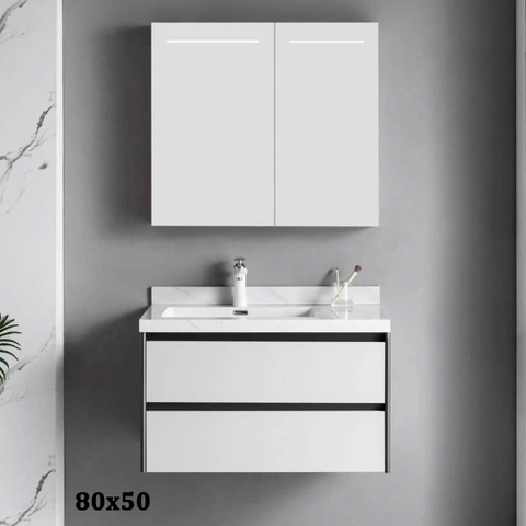 Bộ tủ chậu lavabo, tủ gương phòng tắm CR-228