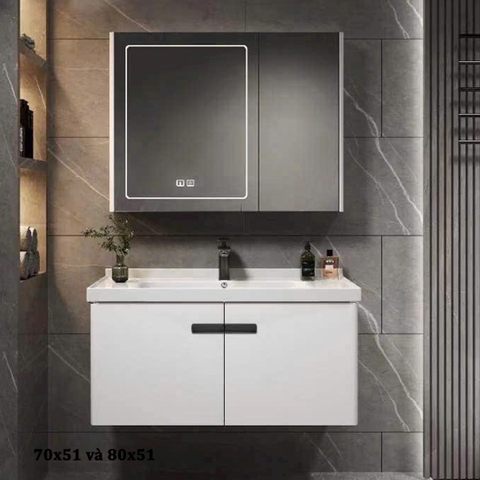 Bộ tủ chậu lavabo, tủ gương phòng tắm CR-237