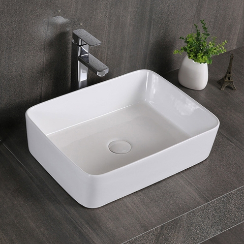 Chậu rửa mặt (lavabo) dương bàn F-CB03