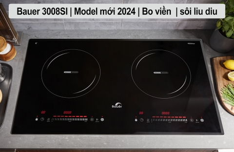 Bếp từ đôi Bauer 3008SI | Tặng máy hút mùi + Tặng bộ nồi 4 món