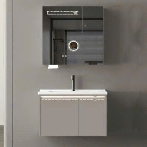 Bộ tủ chậu lavabo, tủ gương phòng tắm 022-80