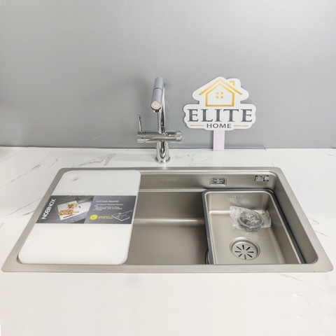 Bộ đôi chậu, vòi rửa bát Nobinox NX333 & ARVO V676