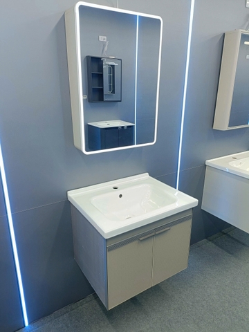 Bộ tủ chậu lavabo, tủ gương phòng tắm TC 012-60