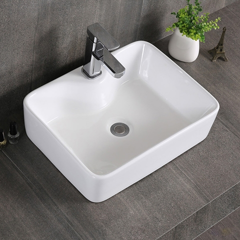 Chậu rửa mặt (lavabo) dương bàn F-CB04