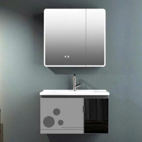 Bộ tủ chậu lavabo, tủ gương phòng tắm 011-80