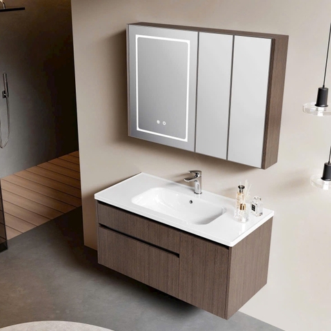 Bộ tủ chậu lavabo, tủ gương phòng tắm CR-832