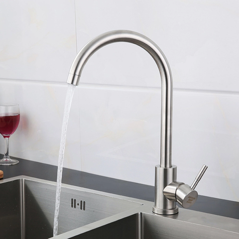 Vòi chậu rửa bát INOX 304 Tròn