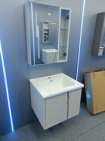 Bộ tủ chậu lavabo, tủ gương phòng tắm TC 028-60