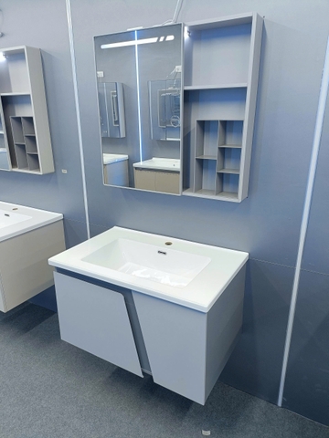 Bộ tủ chậu lavabo, tủ gương phòng tắm TC 018-80