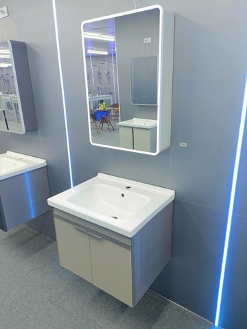 Bộ tủ chậu lavabo, tủ gương phòng tắm TC 012-60