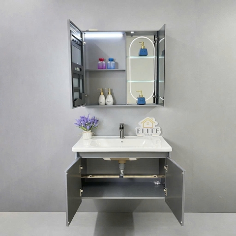 Bộ tủ chậu lavabo, tủ gương phòng tắm TC 013 - 02