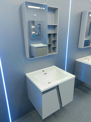 Bộ tủ chậu lavabo, tủ gương phòng tắm TC 018-60
