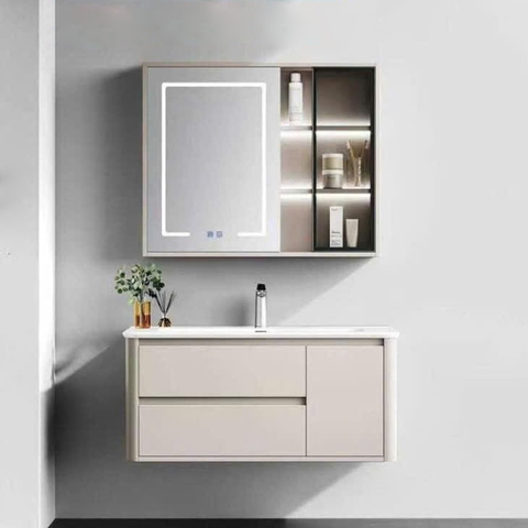 Bộ tủ chậu lavabo, tủ gương phòng tắm YS 701