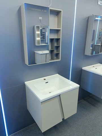 Bộ tủ chậu lavabo, tủ gương phòng tắm TC 017-60