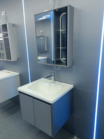 Bộ tủ chậu lavabo, tủ gương phòng tắm TC 014-60