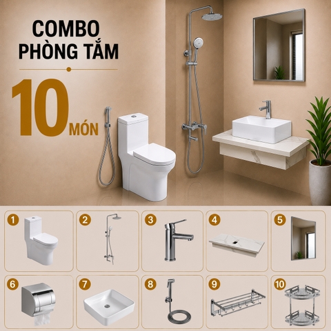 Combo phòng tắm, combo nhà tắm 04