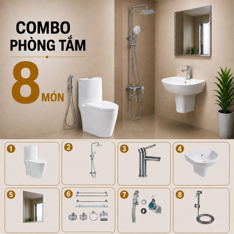 Combo phòng tắm, combo nhà tắm 02