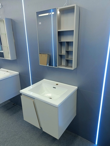 Bộ tủ chậu lavabo, tủ gương phòng tắm TC 017-60