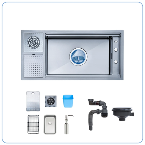 Chậu rửa bát NoBiNox NJ511B