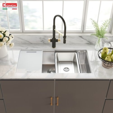 Chậu rửa bát chống xước Konox TARI 8748SR