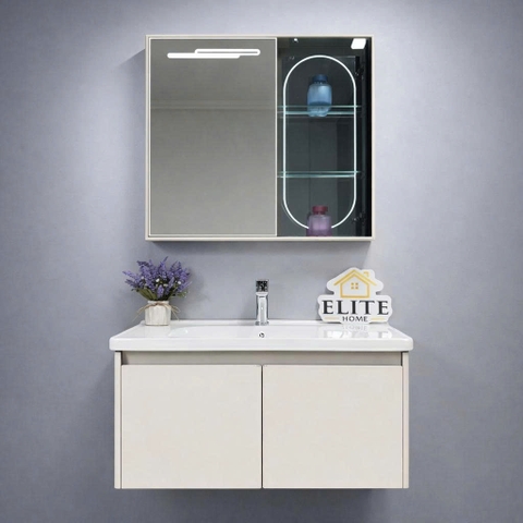 Bộ tủ chậu lavabo, tủ gương phòng tắm TC 013 - 01