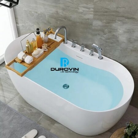 Bồn Tắm Ovan Viền Mỏng Gắn Sen Vòi DRV-1236