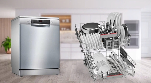 Máy rửa bát độc lập Bosch SMS46GI01P - Serie 4