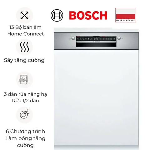 Máy rửa bát Bosch SMI4HVS33E Seri 4