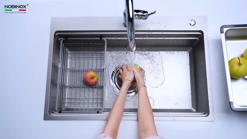 Chậu rửa bát NoBiNox NJ560D