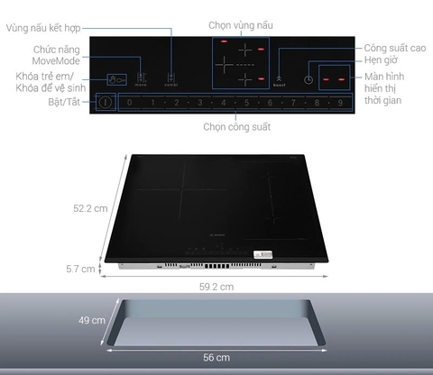 Bếp từ Bosch HMH.PVJ631FB1E Serie 6