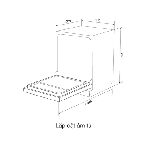 Máy rửa chén MALLOCA MDW15-5035TD