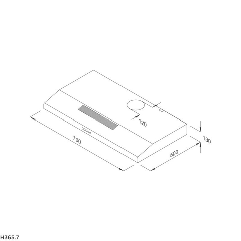 Máy hút khói, khử mùi Malloca H365.7