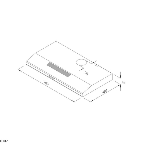 Máy hút khói, khử mùi Malloca H107