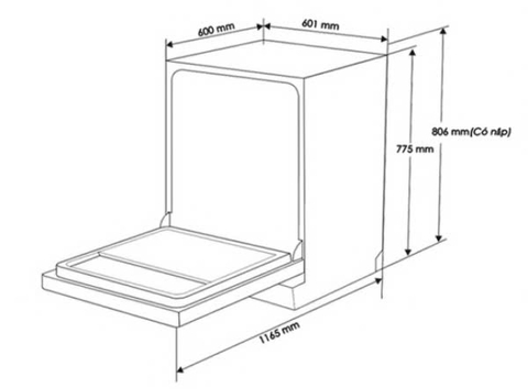 Máy rửa chén KAFF KF-S770TFTB