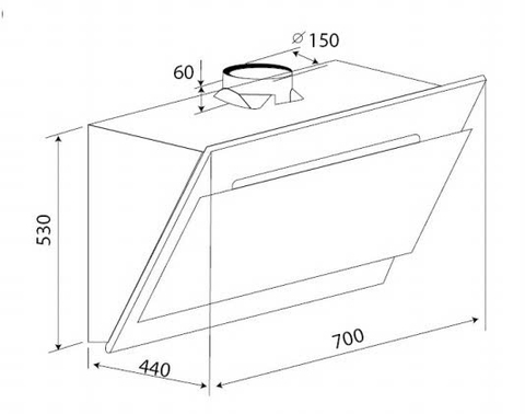 Máy Hút Mùi KAFF KF-LUX AT70FH( BK)