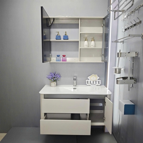Bộ tủ chậu lavabo, tủ gương phòng tắm YS 701
