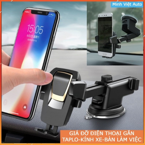 Giá Đỡ Điện Thoại Ô Tô Hút Chân Không Cao Cấp – Gắn Kính Taplo
