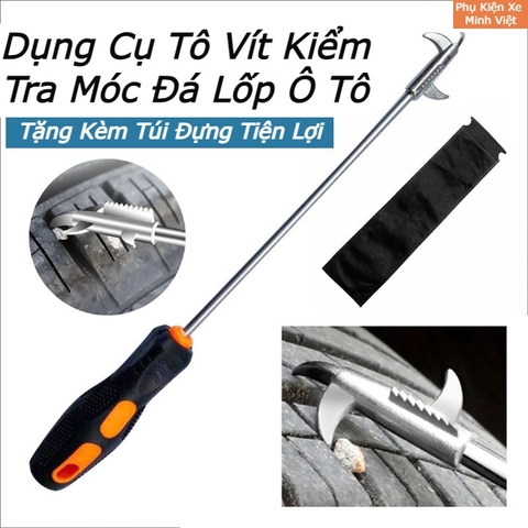 Tô Vít Đa Năng Kiểm Tra Lốp Xe Ô Tô – Lậy Đá, Phá Kính, Có Túi Đựng