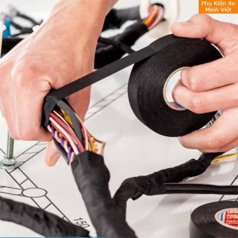 Băng Dính Vải Chịu Nhiệt Quấn Dây Điện Ô Tô – Cách Điện Tốt